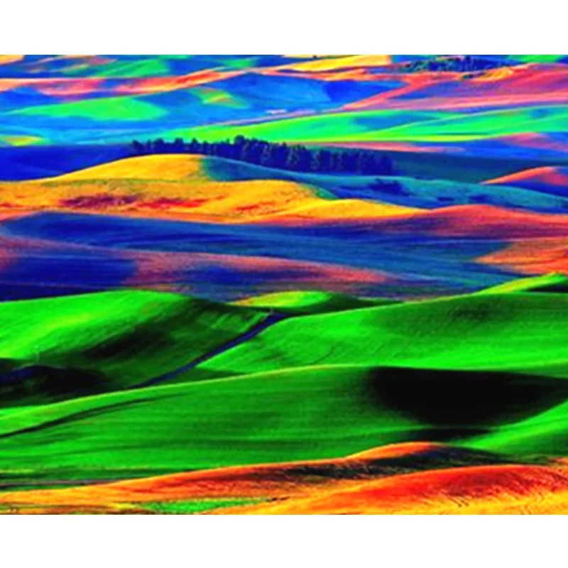 Картина по номерам сделай сам Прямая поставка 40x50 см красочная фантазия звездное