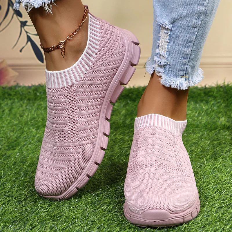 

2022 New Ultralight Comfortable Casual Shoes Couple Unisex Men Women Sock Mouth Walking Sneakers Soft Summer Big Size