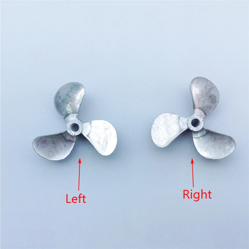 Металлические пропеллеры из цинкового сплава 2 шт. 4 мм * 28/32/36/40/44/48 3-лопастные