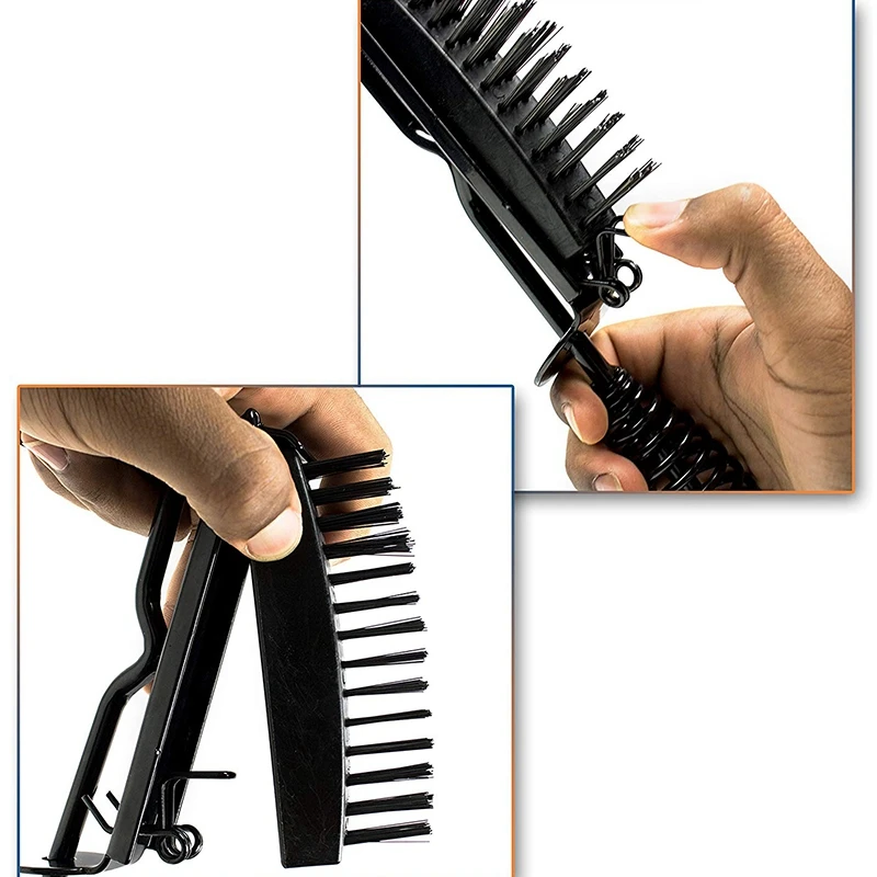 Шлаковый молоток щетка для сварки проводов. Дизайн 2 в 1 со съемной проволочной