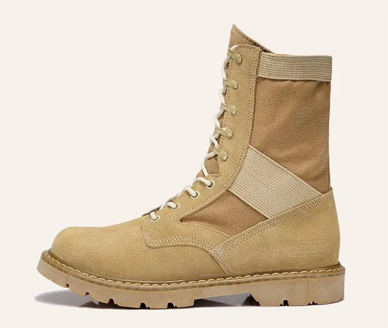 LAKESHI Brand Men Boots Fashion Motocycle Boots Men Shoes Winter Military Boots Male Autumn Winter Leather Desert Male Boots