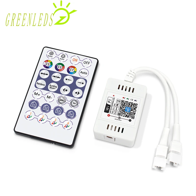 Новый светодиодный RGB-контроль пикселей ler Wi-Fi (управление звуком) регулятор SPI