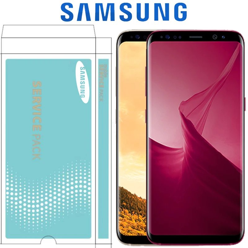 ЖК дисплей и дигитайзер тачскрина оригинал для Samsung Galaxy S8 plus G950 G950F G955fd G955F G955 с