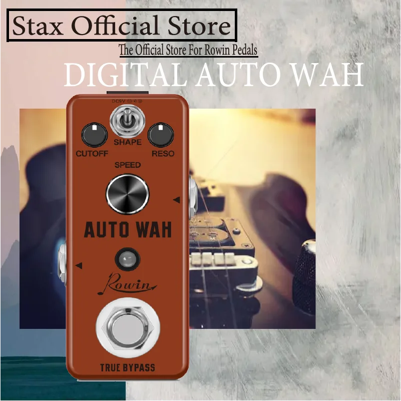 

Rowin LEF-3804 Авто WAH гитарная педаль Широкий регулируемый диапазон Авто Wah эффекты 3 режима
