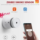 Датчик дыма Zigbee умный дом Системы 2,4 ГГц высокой чувствительностью Безопасность предупреждения Сенсор работать с Smartthings