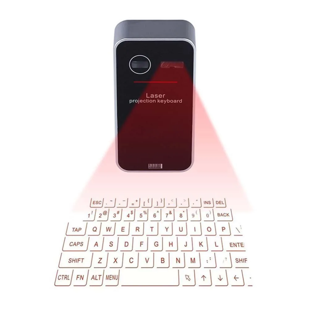 Портативная проекционная виртуальная лазерная клавиатура Bluetooth с мышью функция