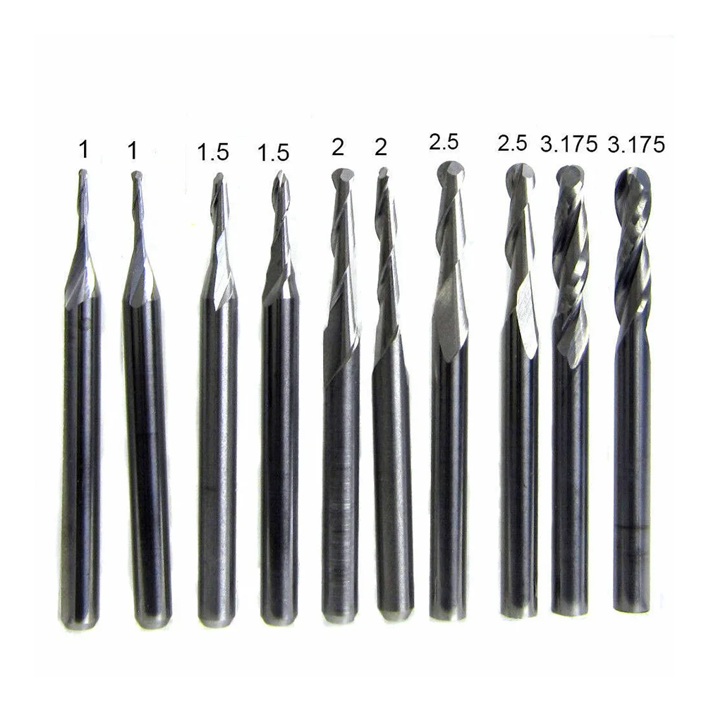 

Wood Router Bits MDF HDF Solid wood Plastic. 10pcs 1/1.5/2/2.5/3.175mm