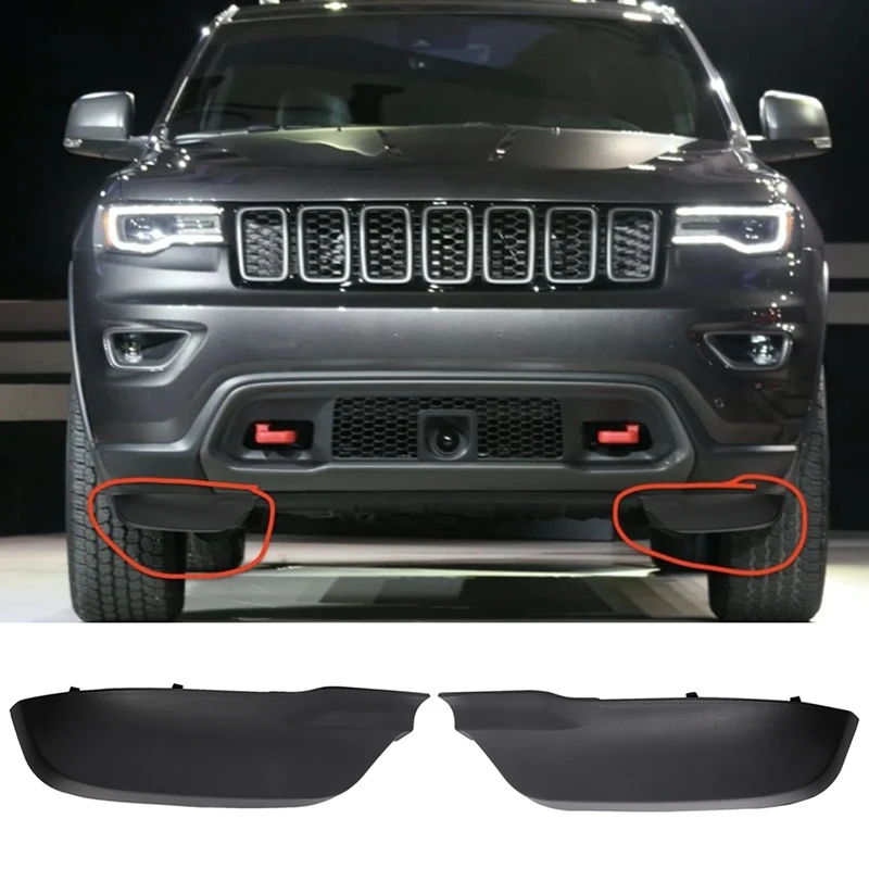 

Front Bumper Cover Spacer Panel R/H & L/H Spat Filler for 2014-2020 Jeep Grand Cherokee 68143096AC 68143097AC