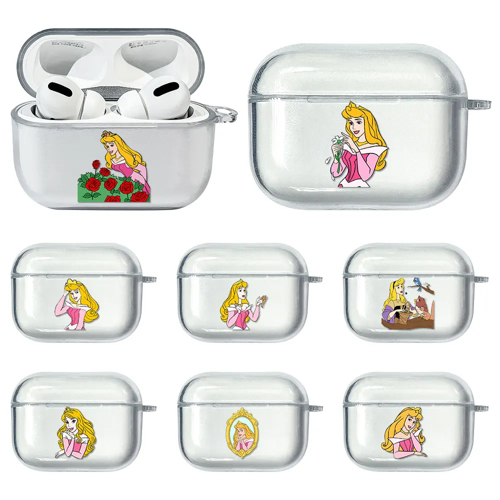 

Sleeping Beauty Clear Case For AirPod 3 Transparent TPU Protector Airpods Pro Charging Box Soft Cover Earphone Thin