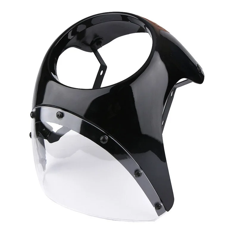 7 &quotЗащитная фара мотоцикла обтекатель лобовое стекло ретро кафе гонщик руль