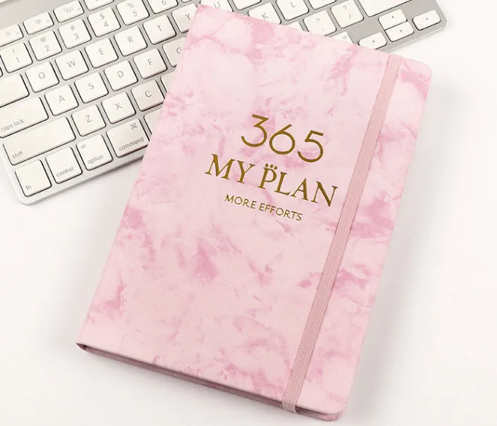 

2022 Calender Notebook 365 days Jornal Planner Note Simple Marble Colorful Cover Creative Stationery Notebook Novelty Gift