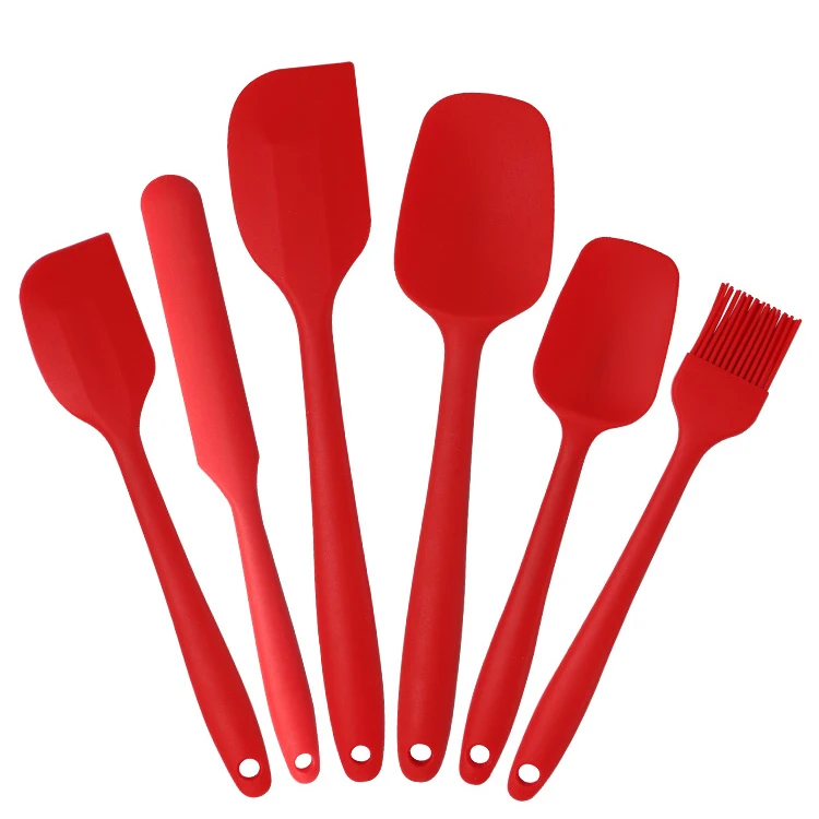 Силиконовый шпатель набор из 6 шт. шпатели без БФА цельный бесшовный дизайн
