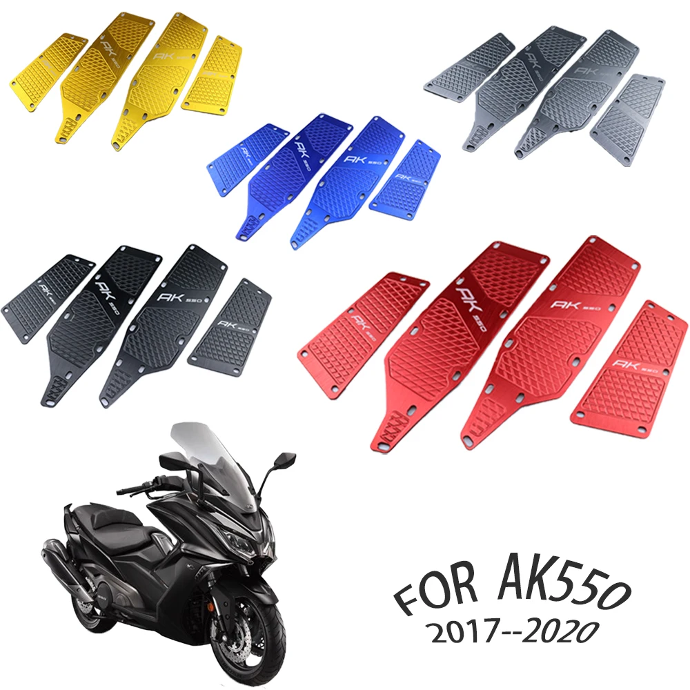 

Для мотоциклов KYMCO AK550, педаль AK 550 2017 18, один комплект, передняя и задняя подножка, подножка для пола, мотоцикла, подножки