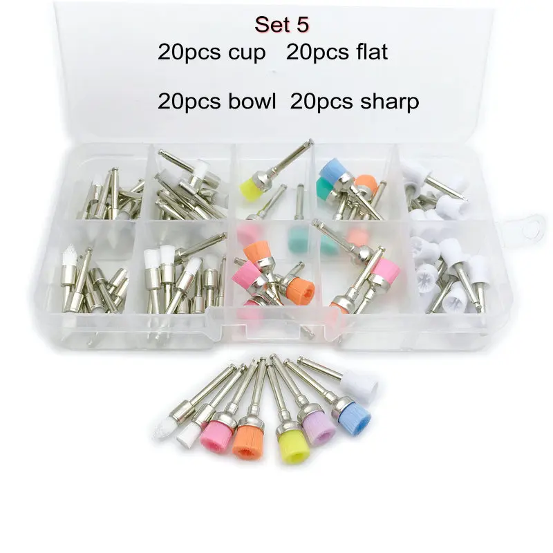 Набор инструментов для полировки зубов щетка задвижка в виде резиновой чашки