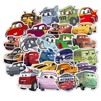 disney 50pcs cars lightening mcqueen stick skateboard motorcycle trolley box stickers children zhi cartoon stickers
