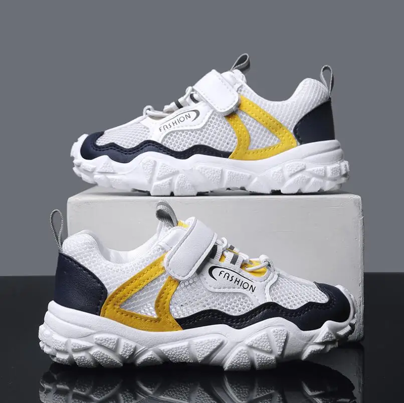 Hot Children's Shoes Kids Fashion Sneakers Light tennis Casual Spring Autumn 2020 New Running Flats for Boys Girls | Детская одежда