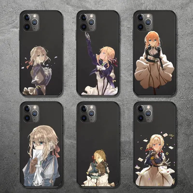 

Violet Evergarden Phone Case for iPhone 12 11 mini pro XS MAX 8 7 6 6S Plus X 5S SE 2020 XR