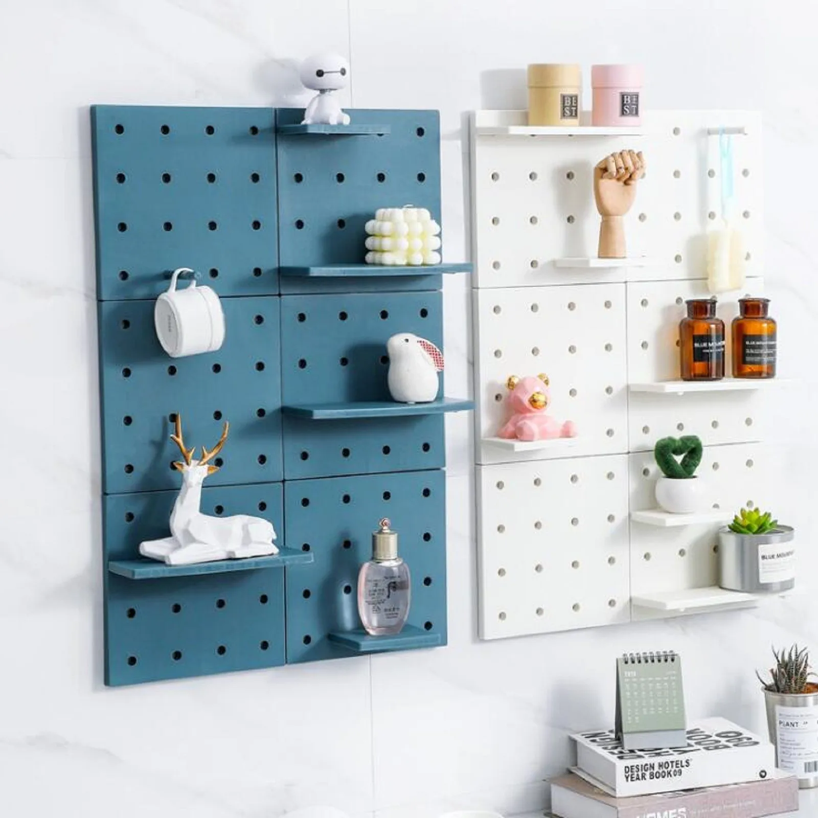 

Multi-purpose Plastic Wall-mounted Storage Rack Free Perforation Super Glue Hang DIY living room Wall-mounted storage rack