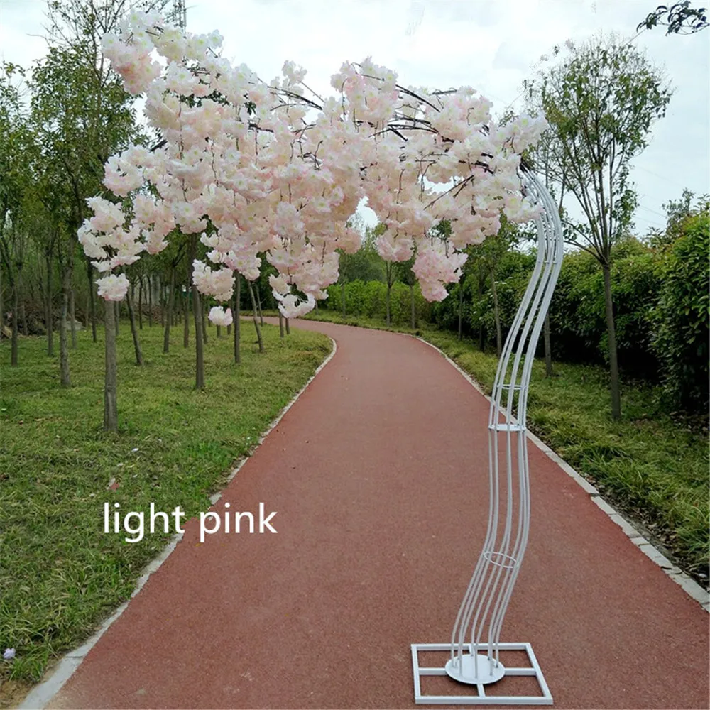 

Christmas decoration brand new height 2.6M pink artificial cherry tree road lead wedding runner aisle column mall christmas