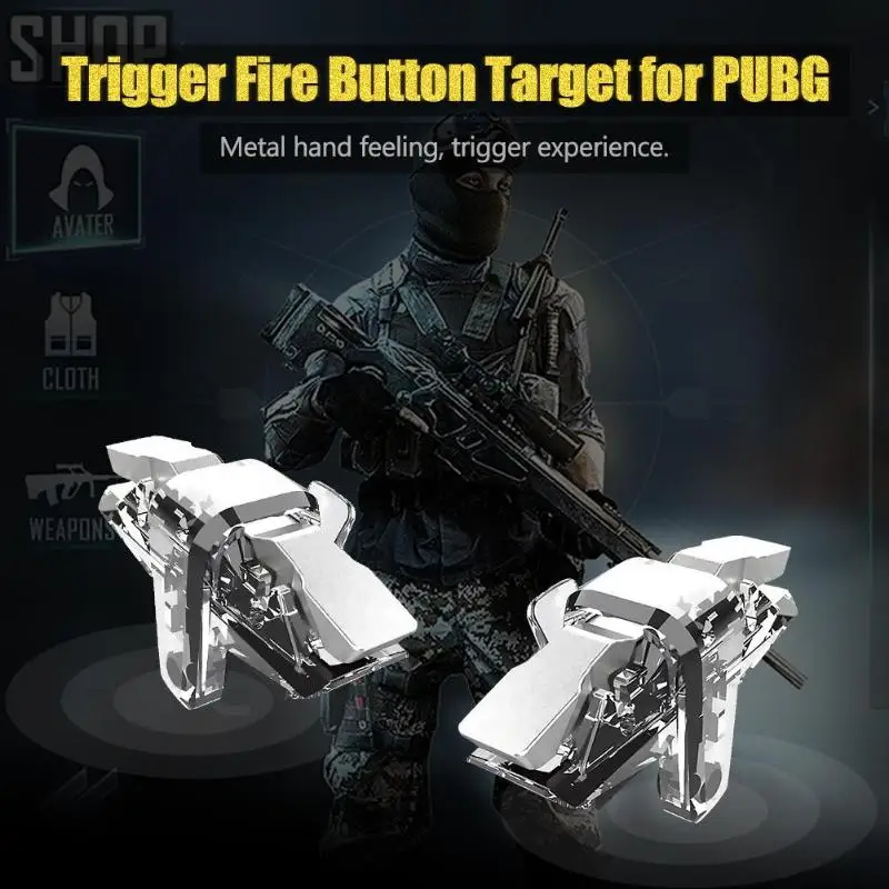 2 шт. X7 игровой контроллер геймпад триггер Кнопка прицела Джойстик Геймпад