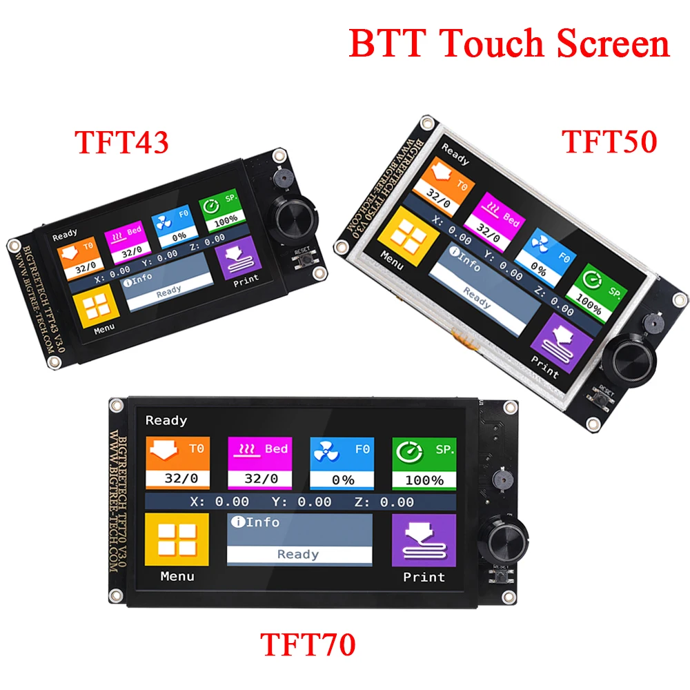 Сенсорный экран BIGTREETECH TFT43 V3.0 TFT70 TFT28 TFT50 12864LCD для SKR V1.4 Turbo mini E3 Ender 3 Pro MKS запчасти 3D