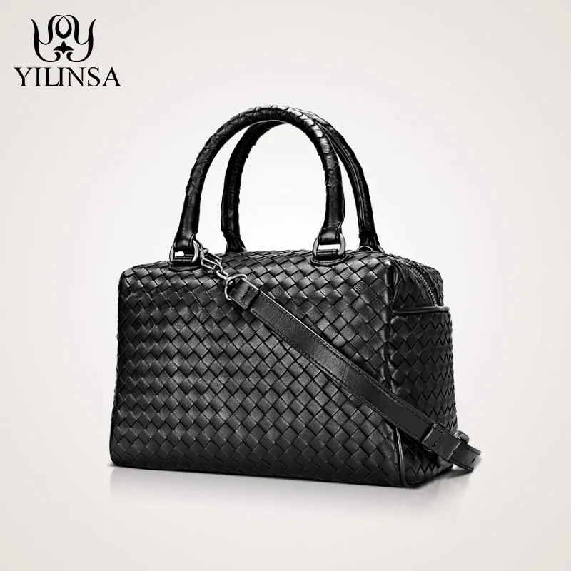 

Luxury Handbags Women Bags Designer 100% Sheepskin Genuine Leather Corssbody Hand woven Soft Large Capacity Handbags