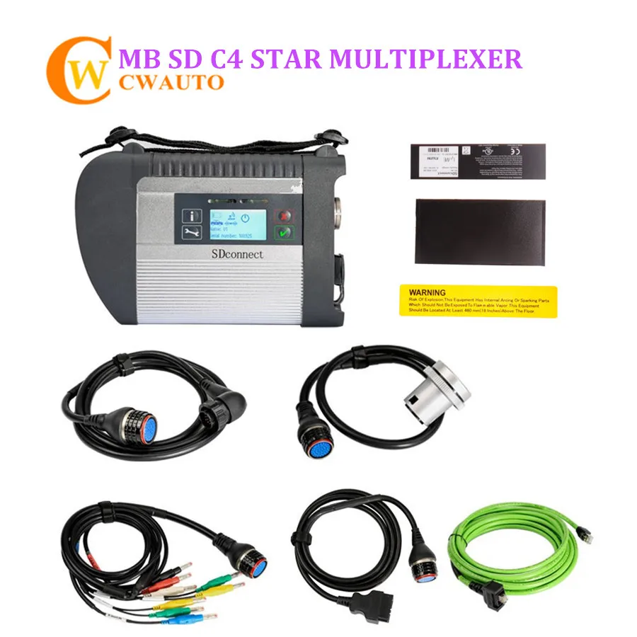 MB STAR C4 SD CONNECT V2021.03 Compact 4 звезды мультиплексор диагноз с WI FI для легковых и грузовых