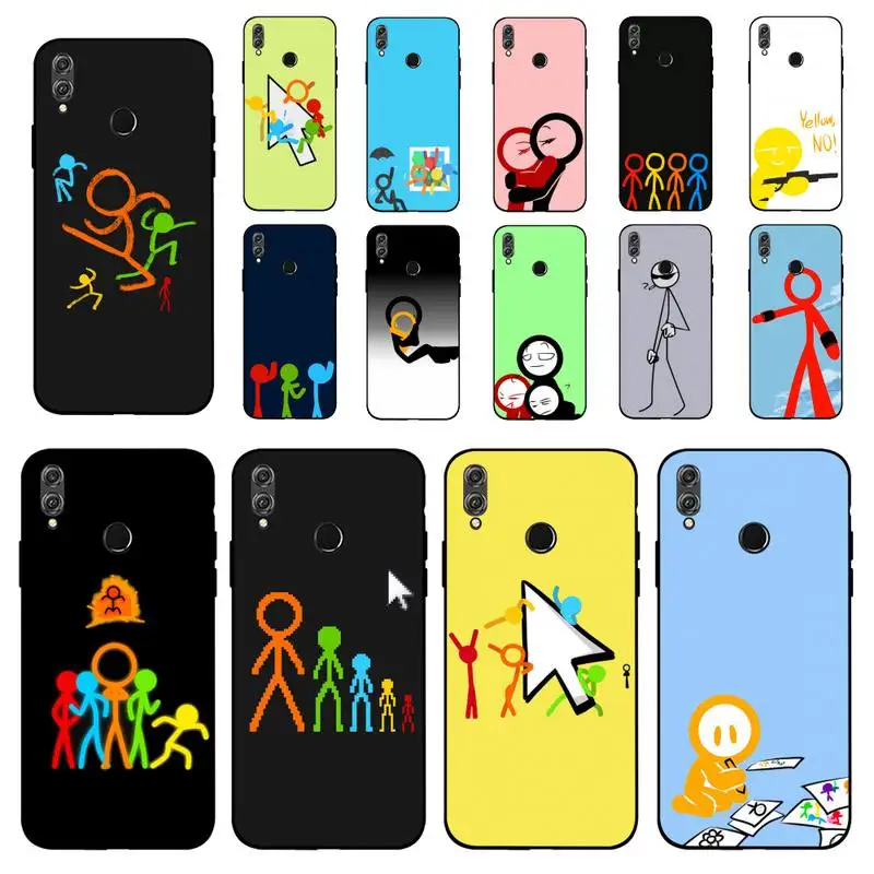

MaiYaCa Funny Stick Figures Phone Case for Huawei Honor 10 i 8X C 5A 20 9 10 30 lite pro Voew 10 20 V30