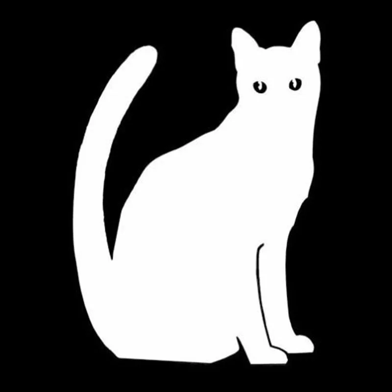 Volkrays индивидуальная Автомобильная наклейка силуэт кота животные аксессуары