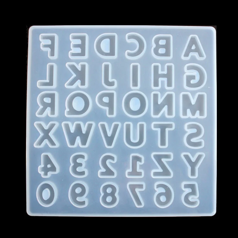 26 алфавитов и 10 арабских цифр конфеты шоколада делая форму DIY силиконовые формы