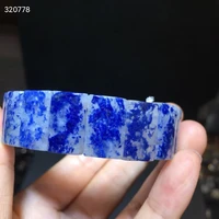natural blue rutilated dumortierite quartz rectangle beads bracelet 8 312 27 3mm women men wealthy genuine aaaaaa
