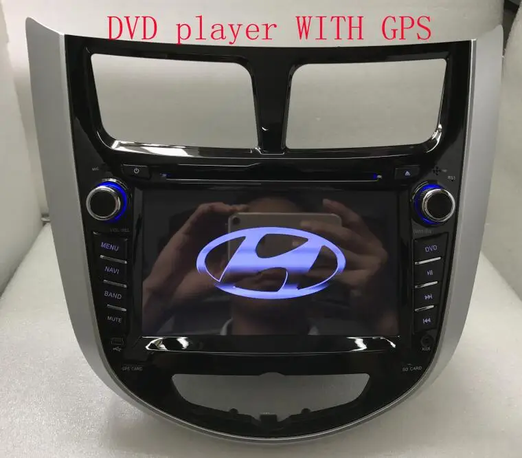BYNCG русскоязычное меню " автомобильный dvd-плеер для Hyundai Solaris accent Verna i25 с 2 din Автомобильный навигатор GPS радиотранслятор USB BT 8 Гб карта - Цвет: DVD player have GPS
