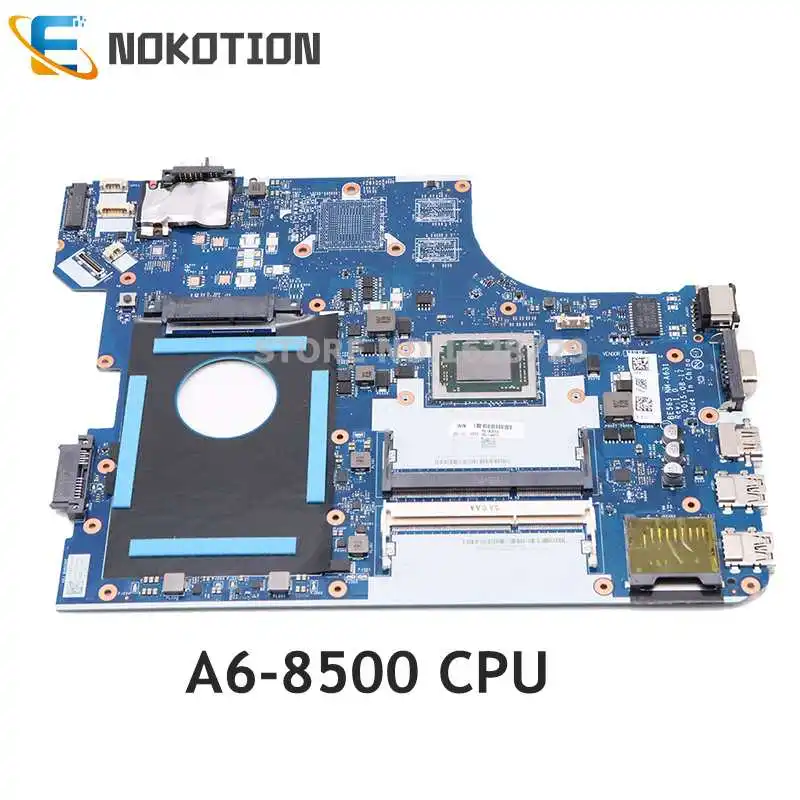 NOKOTION Laptop Motherboard For Lenovo ThinkPad E565 01AW115 BE565 NM-A631 MAIN BOARD A6-8500 CPU DDR3  Компьютеры и