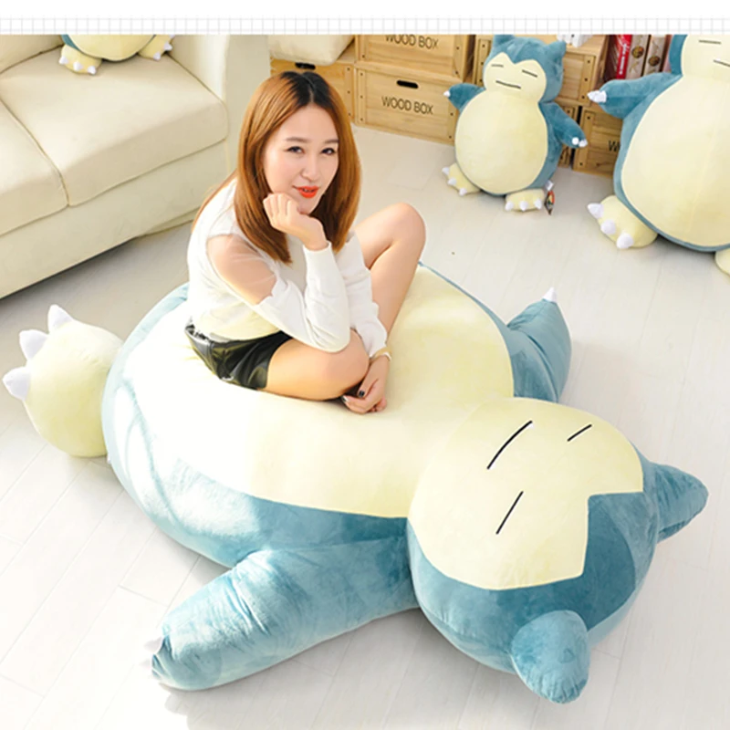 Большой Размеры плюшевая игрушка снорлакс аниме Snorlax медведь мягкие мультфильм