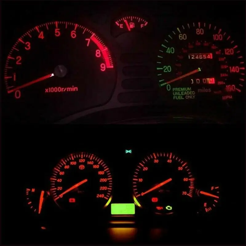 10 шт. T5 B8.5D 509T B8.5 Smd светодиодные лампы автомобиля манометр Speedo Dash Авто приборная