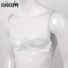 Мужской бюстгальтер iiniim с карманами для геев, силиконовый бюстгальтер для груди, экзотический кроп-топ Sissy для женщин, кроссдрессеры, мастэктомия