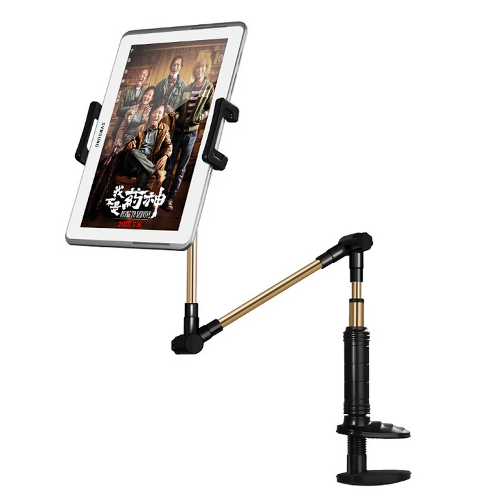 Складной держатель для планшета с длинной ручкой Ipad Samsung Kindle 4 14 дюймов вращение