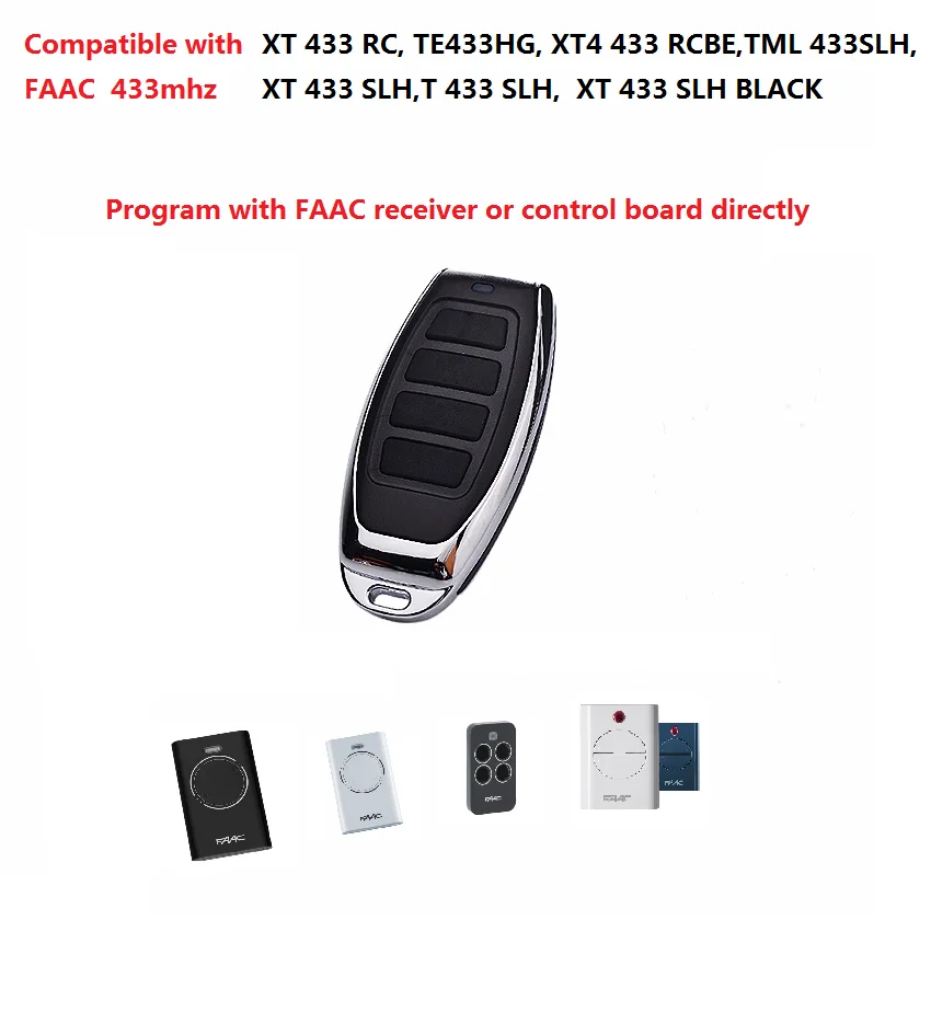 Faac пульт дистанционного управления XT2 XT4 433 SLH 433mhz совместимый|Пульт дверью| |