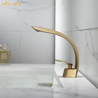 Light luxurry bathroom gold faucet hot and cold single handle brushed gold basin tap sink faucet double handle faucet crane