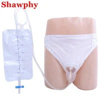 male female old soft high quality silicone urine collector hemiplegia breathable urinary incontinence disabled urine bag 1000ml