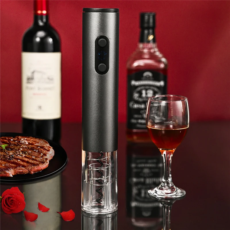 

Электрическая открывалка для бутылок вина, автоматический штопор с пробкой, нож для нарезки фольги, Подарочная коробка с USB-зарядкой