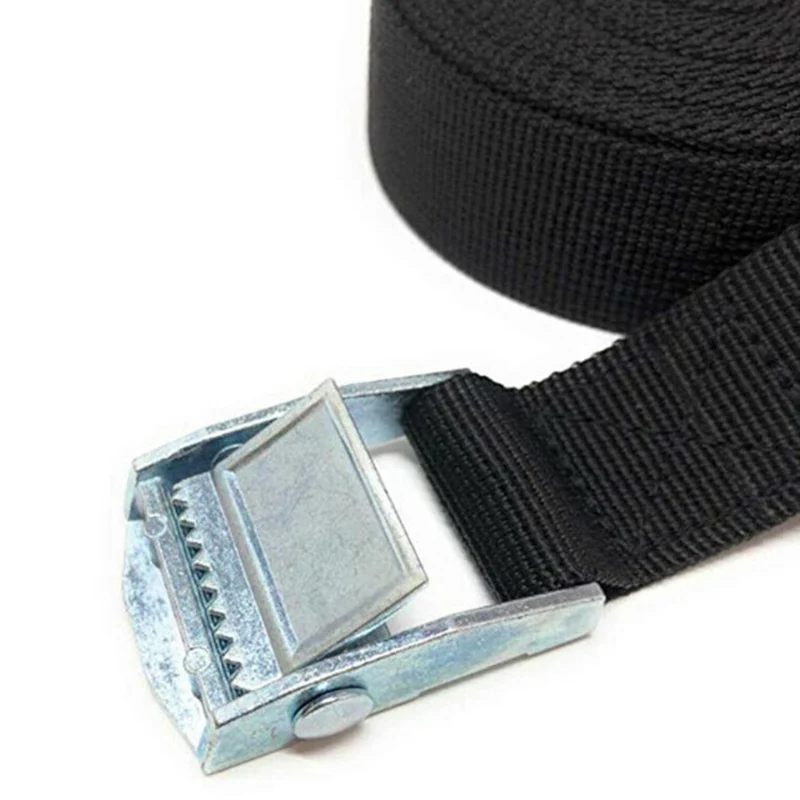 

2m Buckle Tie-Down Belt Cargo Straps For Bike Car Motorcycle With Metal Buckle Rope Strong Ratchet Belt For Luggage Bag
