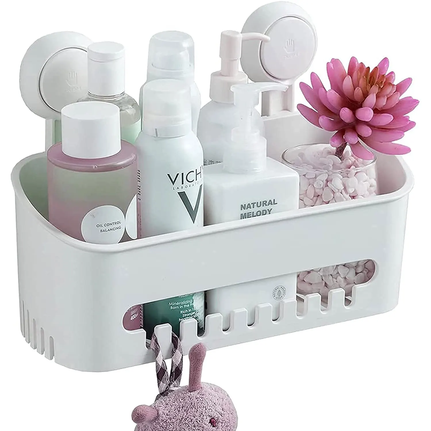 

Полка-корзина для душа со съемными крючками