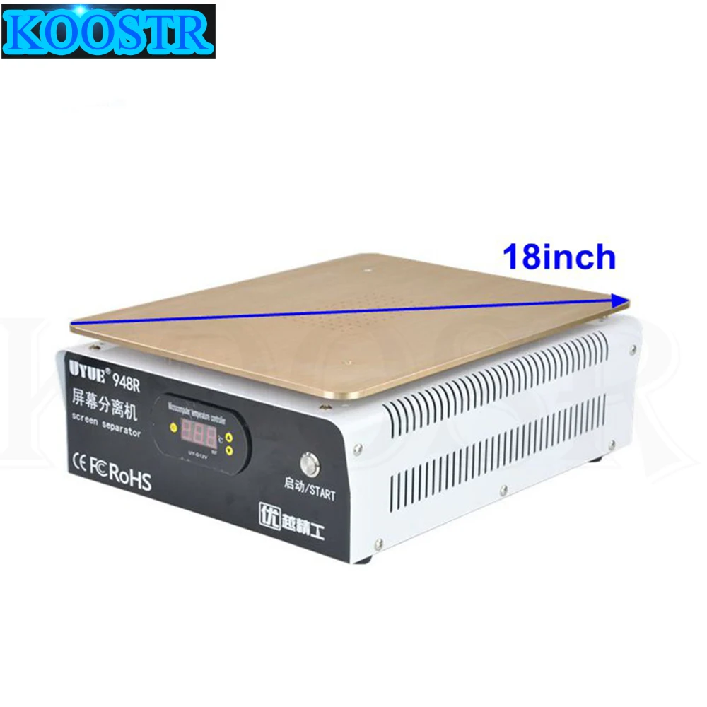 UYUE 948R Plus 18 дюймовый ЖК экран сепаратор встроенный насос вакуумная Адсорбция