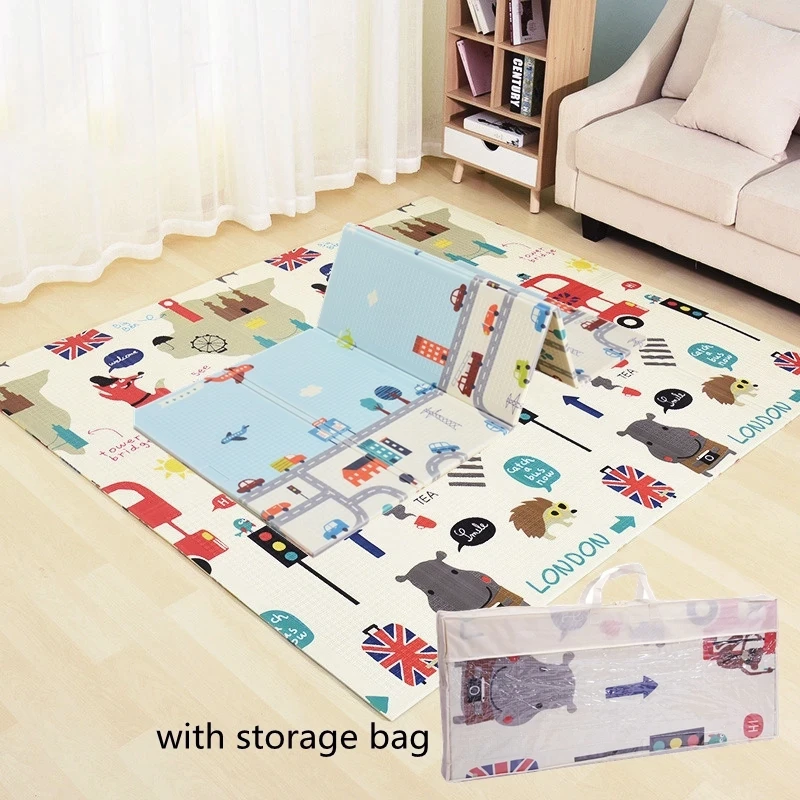 

Cartoon Climbing Pad Rug Activity Game Toy Educational Xpe Puzzle Mats for Kids Foldable Baby Play Mat Children's Carpet Nursery
