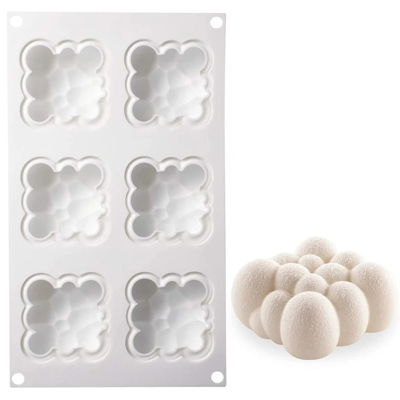 

Silicone Mold For Baking Flaky Clouds Mold Chocolate Mousse Cake Dessert Molds H 87HA