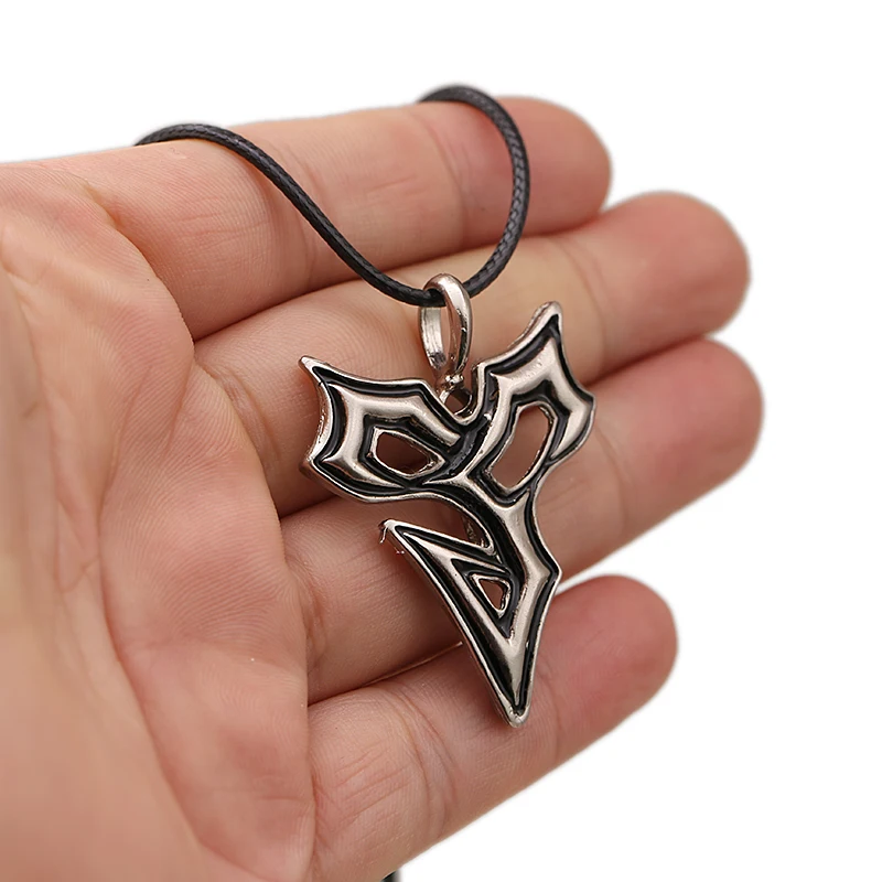 Мужские и женские ожерелья Final Fantasy с подвеской голова волка ледяная 8 дюймов