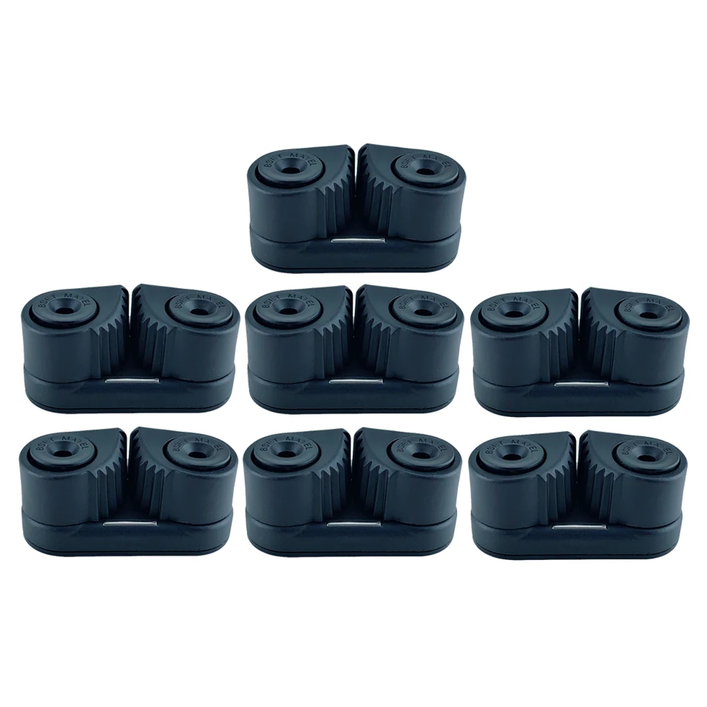 

7pcs Boat Cam Cleats Wre Fairlead Sailing Dinghy Hardware for 3-12mm Rope