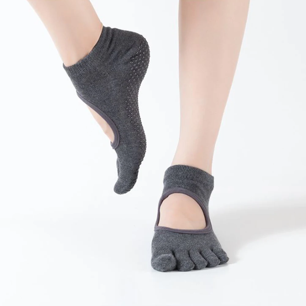 10 пар новинка женские нескользящие носки для йоги спортивные хлопковые пилатеса