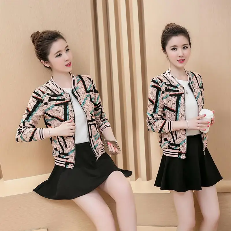 Новинка весны 2020 Женская куртка с длинным рукавом воротником-стойкой на молнии